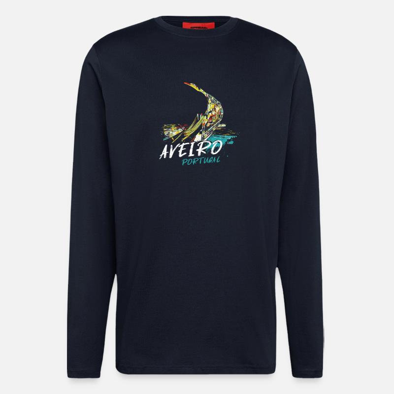 Bugboot moliceiro Aveiro Illustration - Langarmshirt - made by SPREAD - DARK NAVY