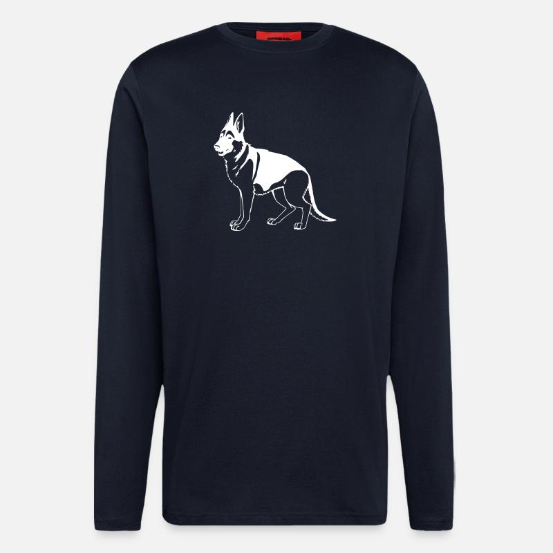 Schäferhund - Langarmshirt - made by SPREAD  - DARK NAVY