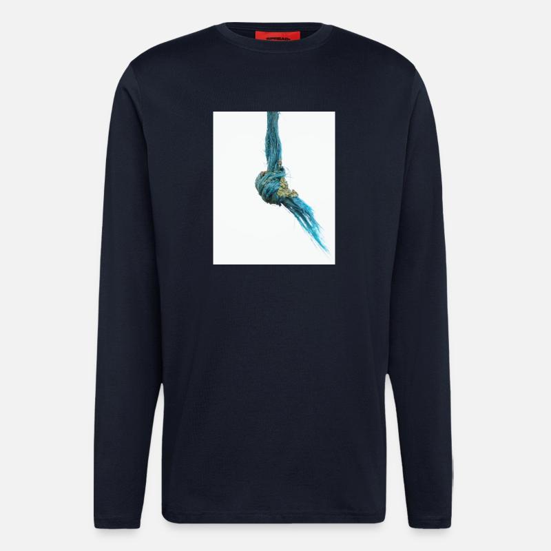 Ich bin ein ausgefranster Knoten - Langarmshirt - made by SPREAD  - DARK NAVY