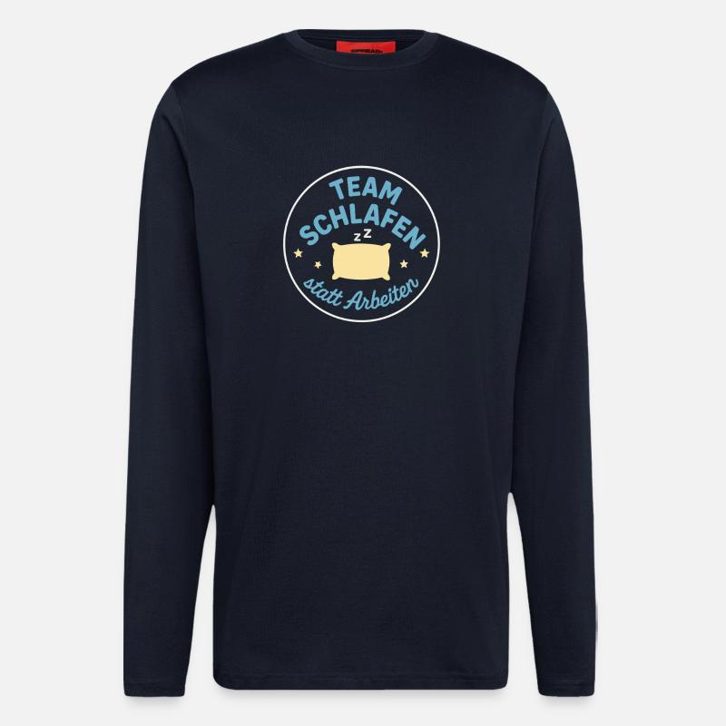 Team Sleeping instead of working - Longsleeve - made by SPREAD  - DARK NAVY