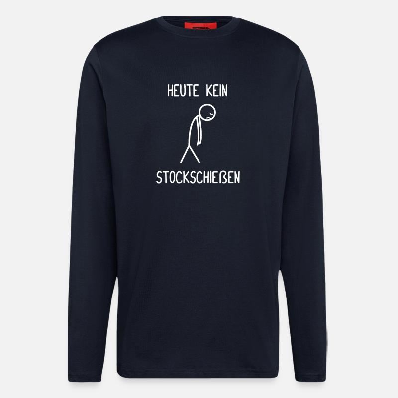 Curling: No curling today - Longsleeve - made by SPREAD - DARK NAVY
