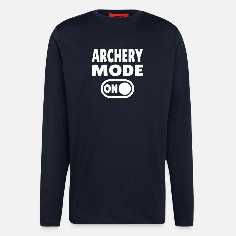 Archery Mode ON  - Langarmshirt - made by SPREAD  - DARK NAVY