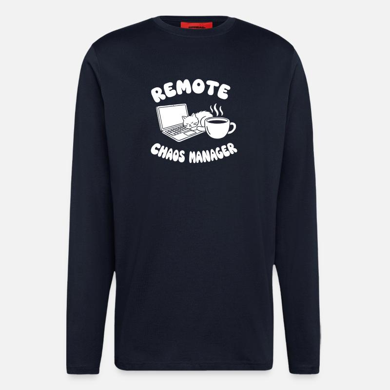 Remote Chaos Handwerker - Langarmshirt - made by SPREAD  - DARK NAVY