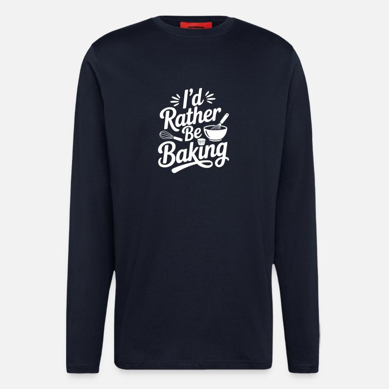I’d Rather Be Baking - Longsleeve - made by SPREAD  - DARK NAVY