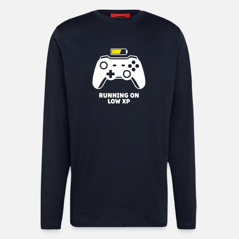 Running on Low XP Controller - Langarmshirt - made by SPREAD - DARK NAVY