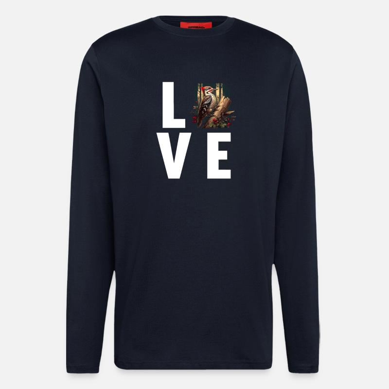 Spechte Specht - Langarmshirt - made by SPREAD  - DARK NAVY