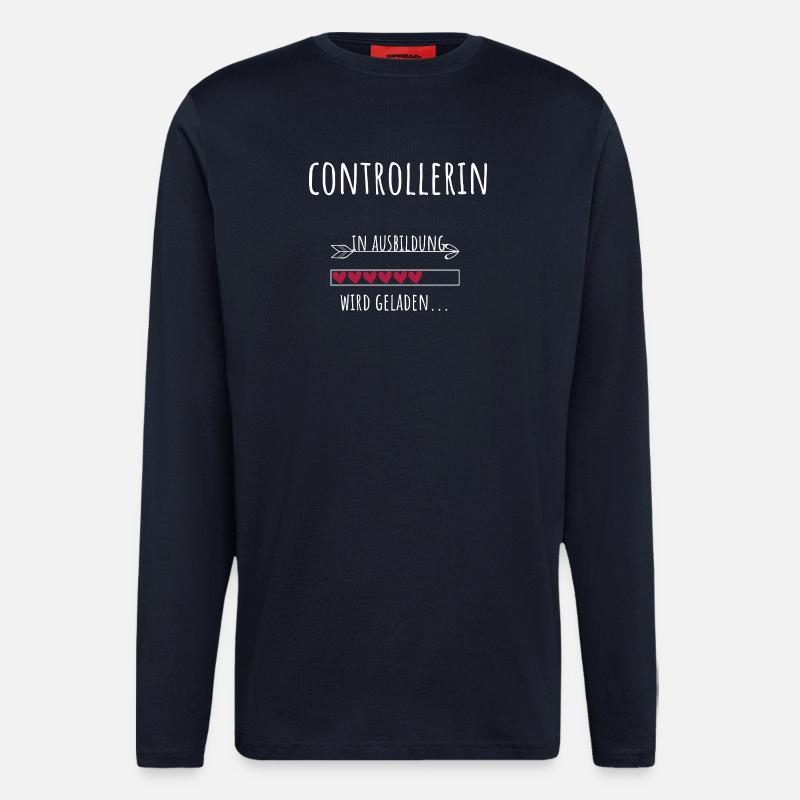 Controlling Studium Beruf Ausbildung Controllerin - Langarmshirt - made by SPREAD  - DARK NAVY