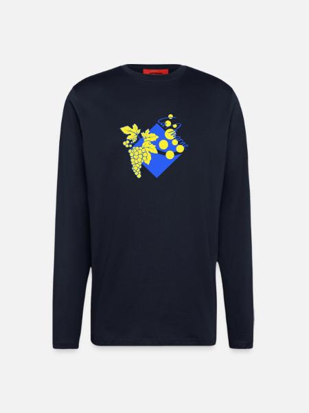 Logo revisited the Marne - Longsleeve - made by SPREAD  - DARK NAVY