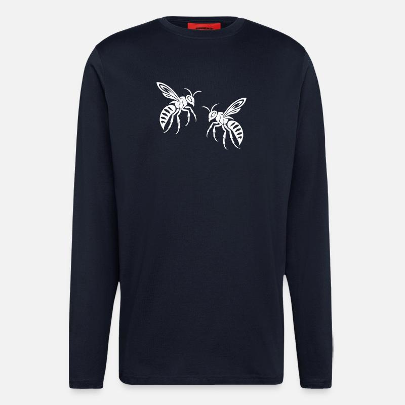 Bee Wasp - Longsleeve - made by SPREAD  - DARK NAVY