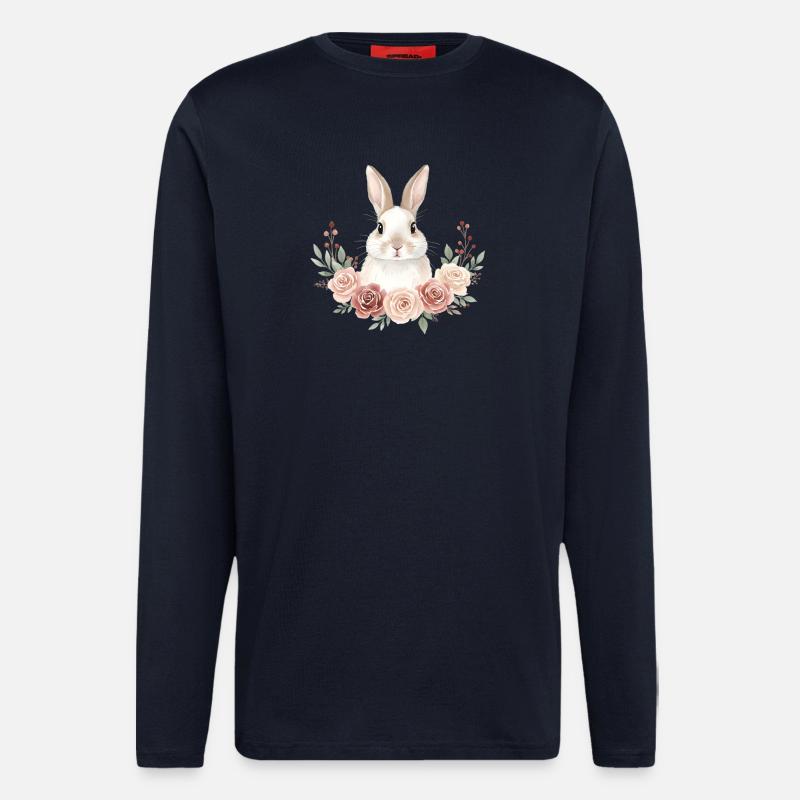 Rabbit - Longsleeve - made by SPREAD  - DARK NAVY