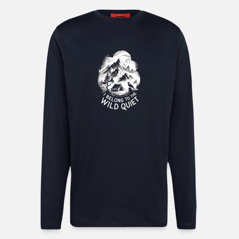Solo Camping Introverted Camper Quiet - Longsleeve - made by SPREAD  - DARK NAVY