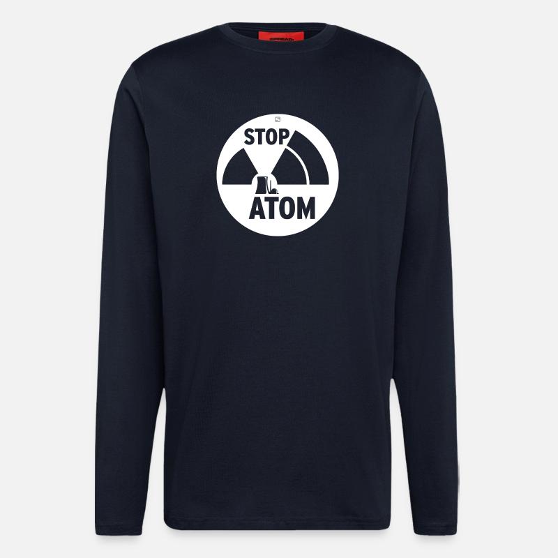 STOP ATOM - Langarmshirt - made by SPREAD  - DARK NAVY