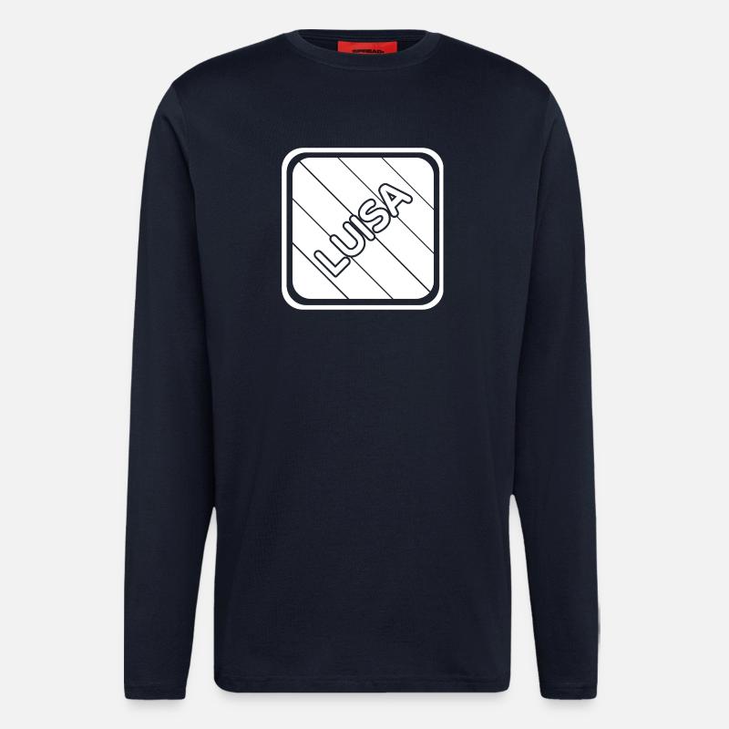 Luisa as a first name - Longsleeve - made by SPREAD  - DARK NAVY