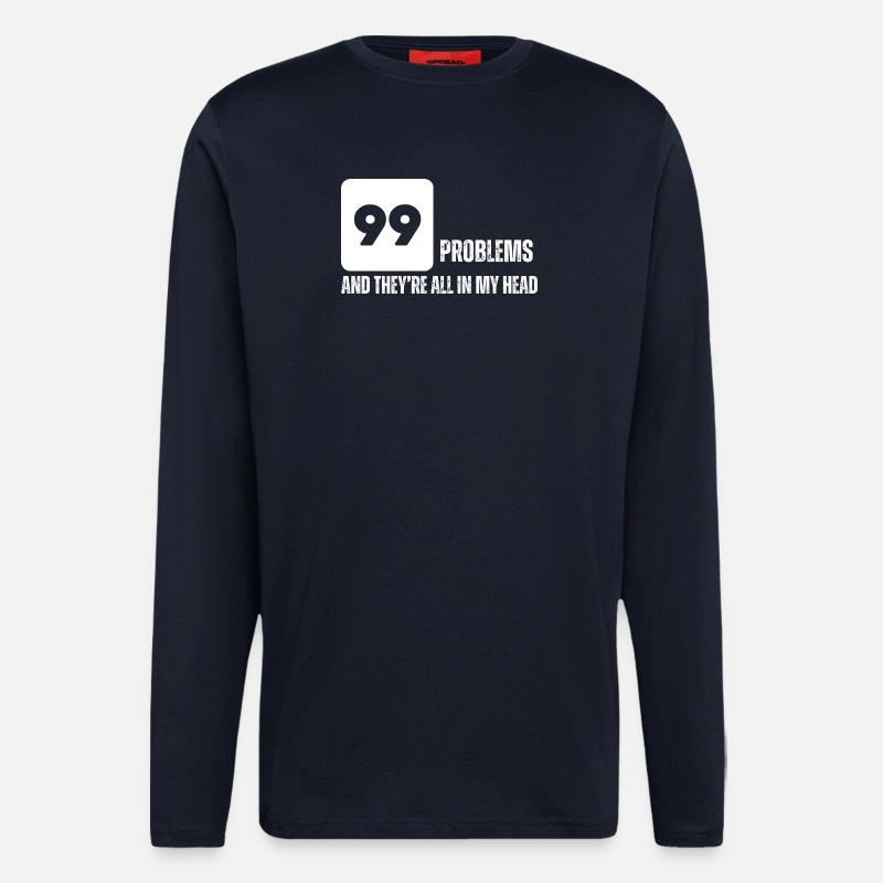 Bold Numeric Graphic Tee - Longsleeve - made by SPREAD  - DARK NAVY