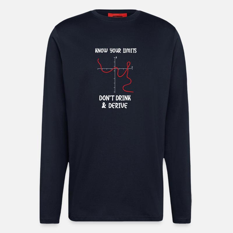 Math Math Math Teacher Mathematician - Longsleeve - made by SPREAD  - DARK NAVY