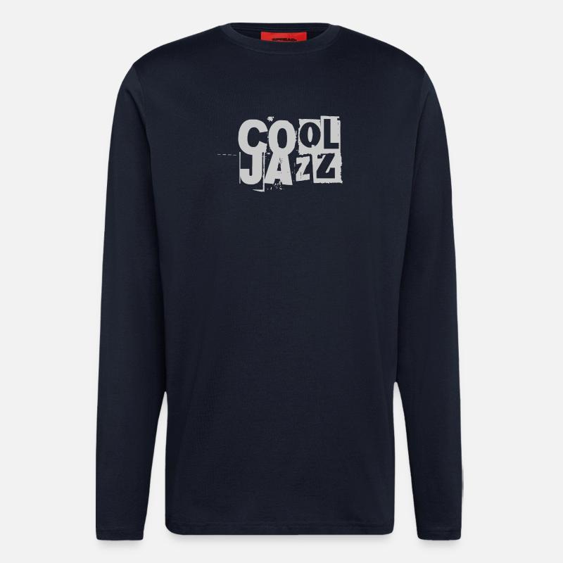Cool gazz Distressed Typografie - Langarmshirt - made by SPREAD  - DARK NAVY