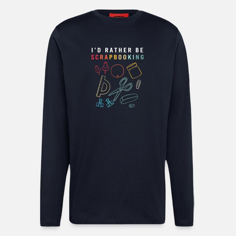 Scrapbook Scrapbooking - Langarmshirt - made by SPREAD  - DARK NAVY