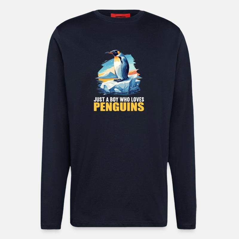 Penguins Penguin - Longsleeve - made by SPREAD  - DARK NAVY