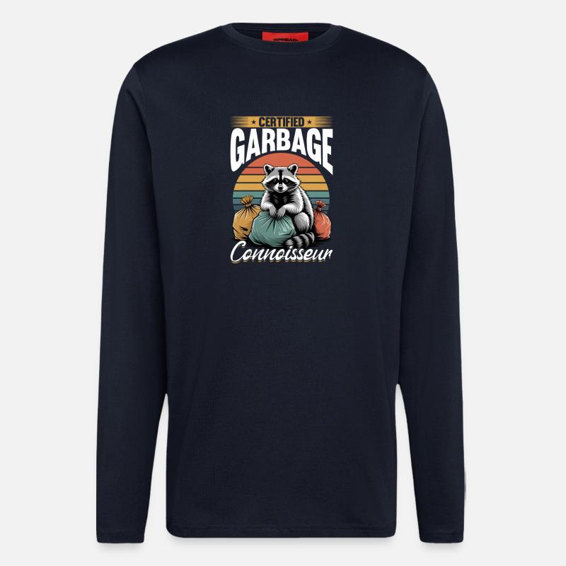 Funny Raccoon - Langarmshirt - made by SPREAD - DARK NAVY