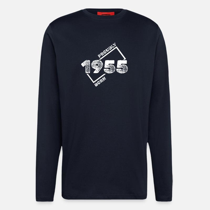 1955 - Langarmshirt - made by SPREAD  - DARK NAVY