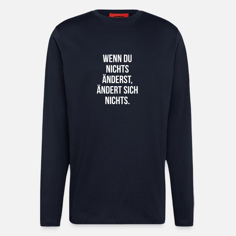 VERÄNDERUNG. | Greyline Official - Langarmshirt - made by SPREAD  - DARK NAVY