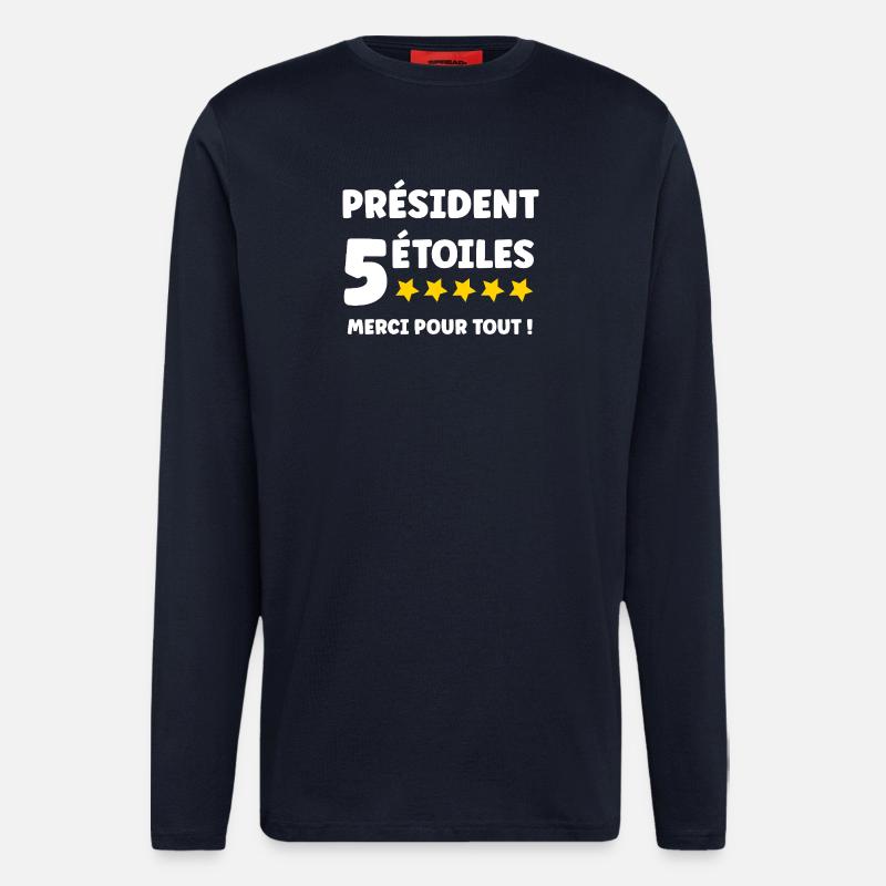 Präsident - Langarmshirt - made by SPREAD  - DARK NAVY