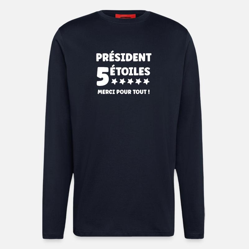 Präsident - Langarmshirt - made by SPREAD - DARK NAVY