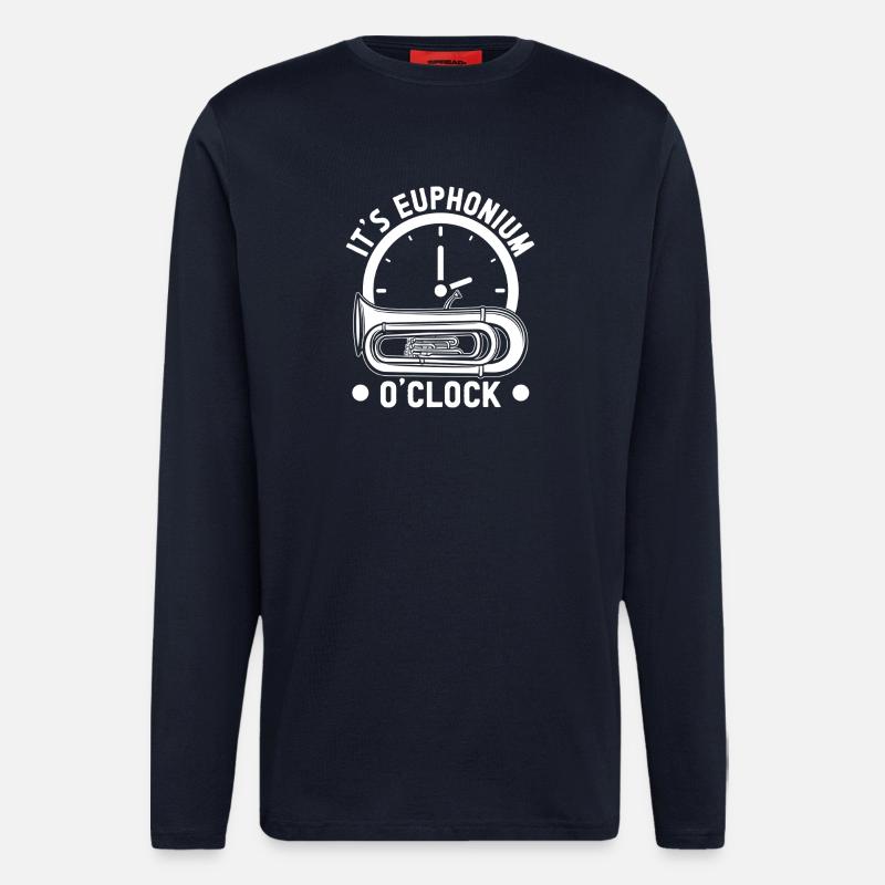 Baryton It’s O ́Clock Euphonium - Manches longues bio décontracté fabriqué en UE - DARK NAVY
