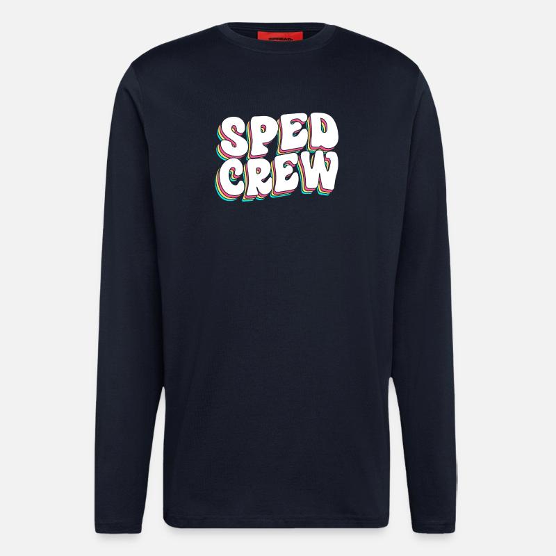 Sonderschule Lehrer Förderschule Pädagoge - Langarmshirt - made by SPREAD  - DARK NAVY