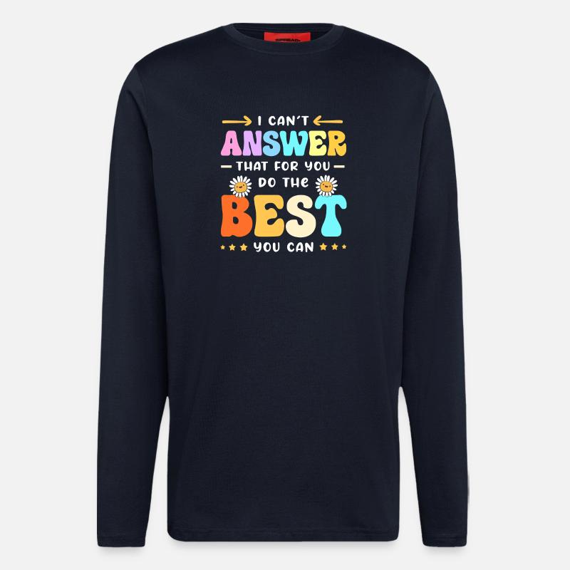 Lehrer Prüfung - Langarmshirt - made by SPREAD  - DARK NAVY