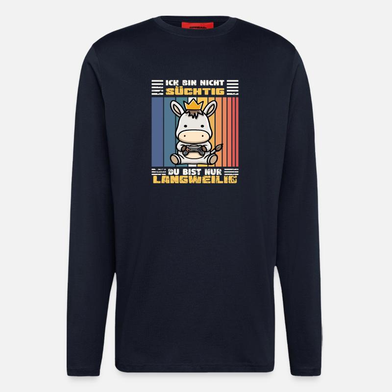 Gaming Esel - Langarmshirt - made by SPREAD  - DARK NAVY