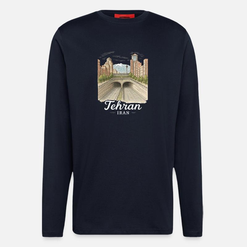 Teheran Iran - Langarmshirt - made by SPREAD - DARK NAVY