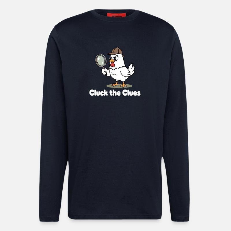 Cluck der Spürnase - Langarmshirt - made by SPREAD  - DARK NAVY