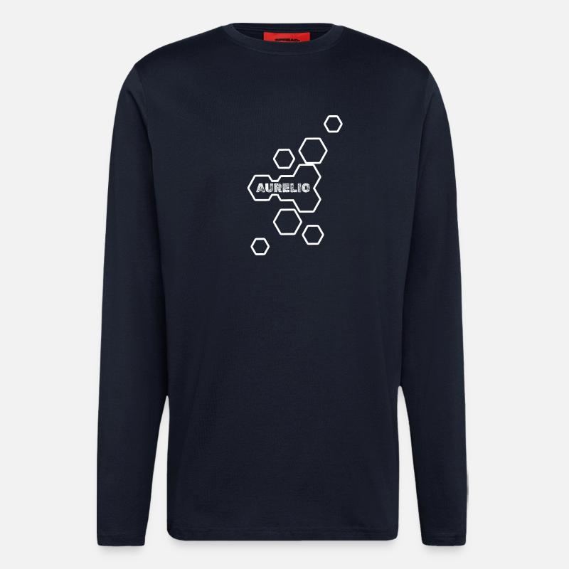 Aurelio as a name - Longsleeve - made by SPREAD  - DARK NAVY