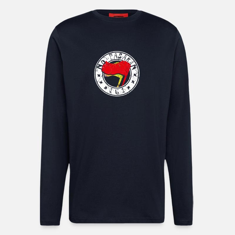 no pasaran 161 - Langarmshirt - made by SPREAD  - DARK NAVY