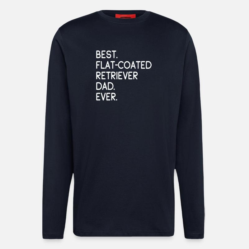 Flat-Coated Retriever - Langarmshirt - made by SPREAD  - DARK NAVY
