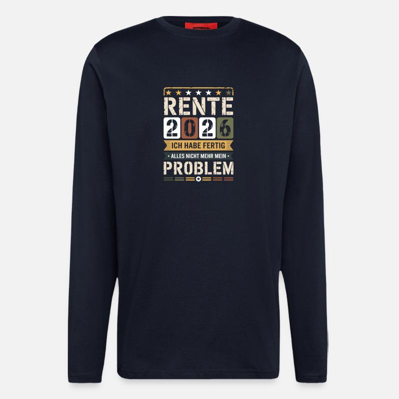 Pension 2026 I'm done - Longsleeve - made by SPREAD  - DARK NAVY
