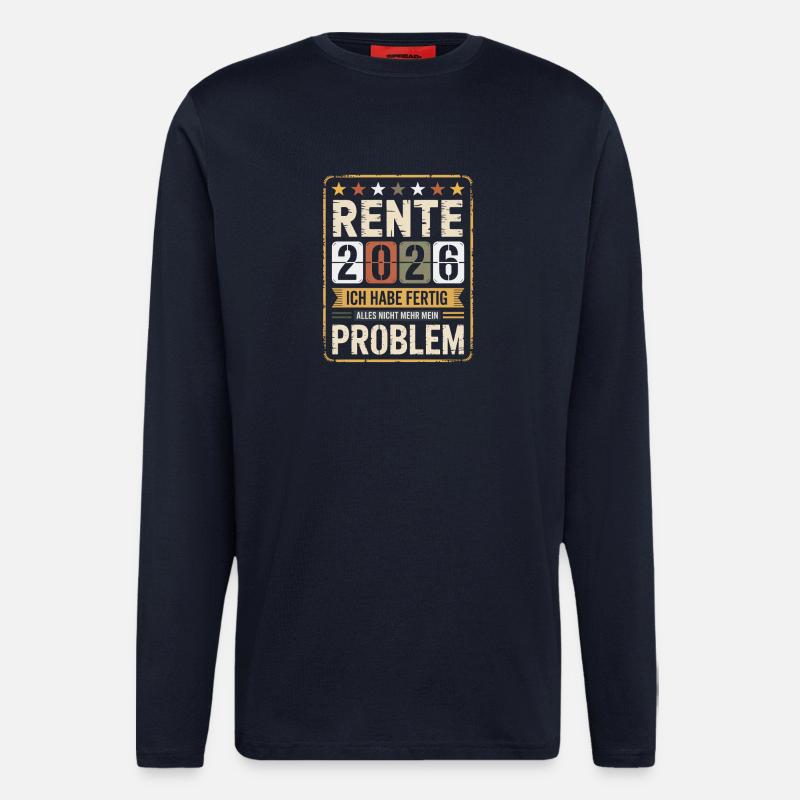 Pension 2026 I'm done - Longsleeve - made by SPREAD  - DARK NAVY
