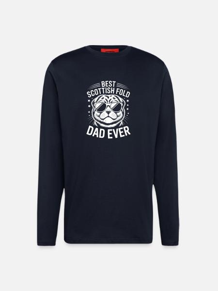 Scottish Folding Cats Scottish Fold Gift - Longsleeve - made by SPREAD - DARK NAVY