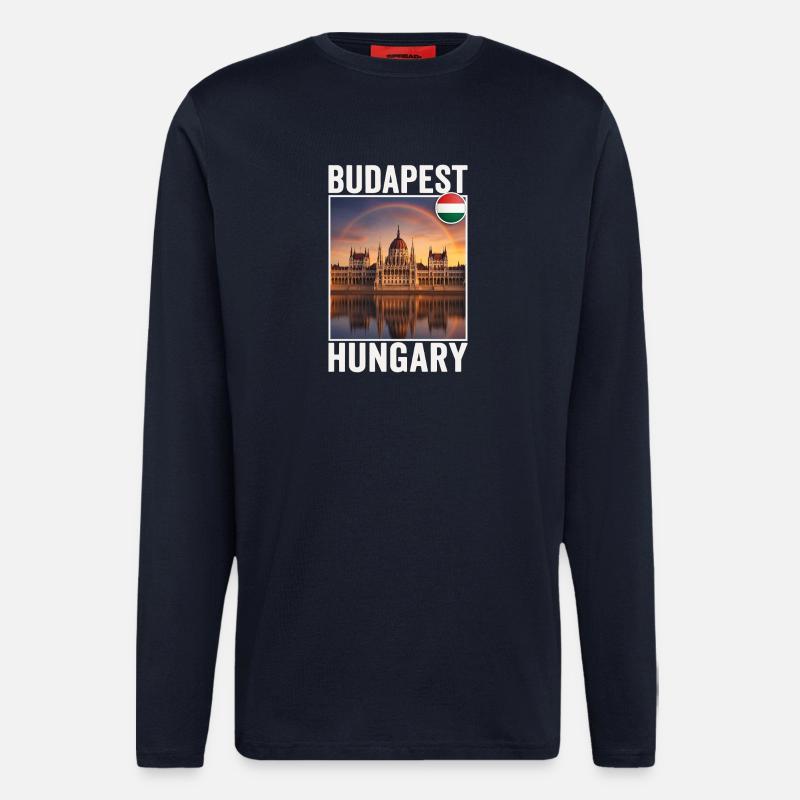Budapest - Langarmshirt - made by SPREAD  - DARK NAVY