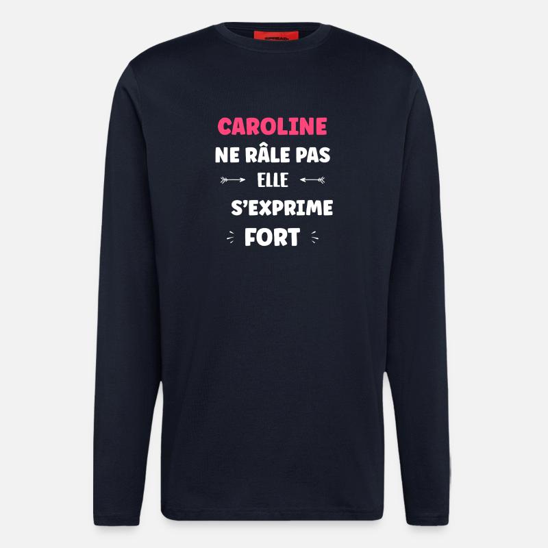 Caroline spricht laut - Langarmshirt - made by SPREAD  - DARK NAVY