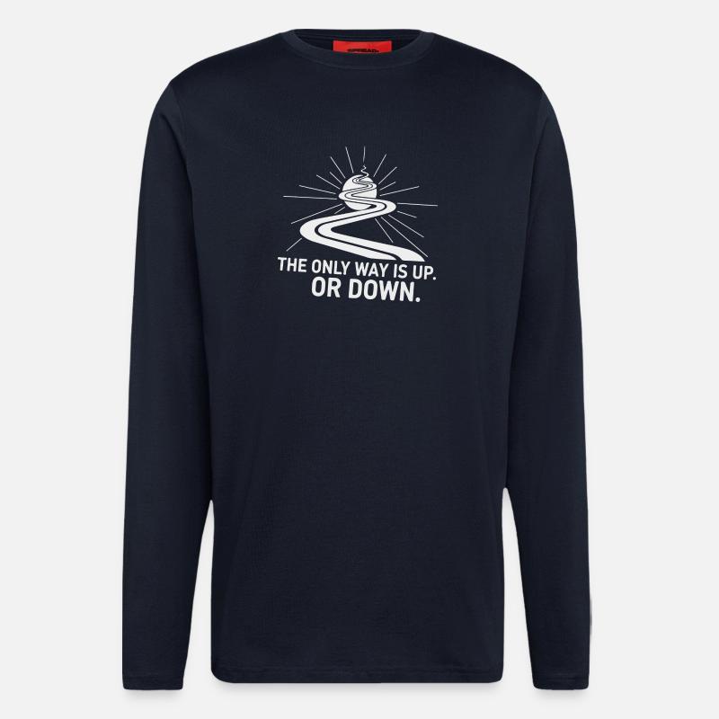 Upward Path: The Only Way - Longsleeve - made by SPREAD  - DARK NAVY