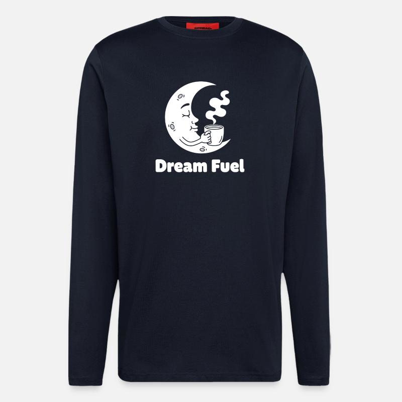 Moon Coffee Dream Power - Longsleeve - made by SPREAD  - DARK NAVY