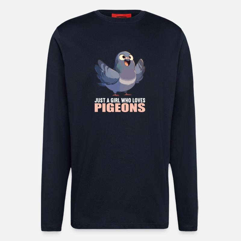 Tauben Taube - Langarmshirt - made by SPREAD  - DARK NAVY