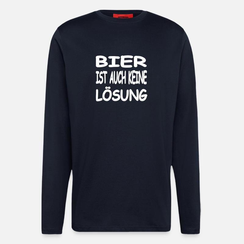 Bier - Langarmshirt - made by SPREAD  - DARK NAVY