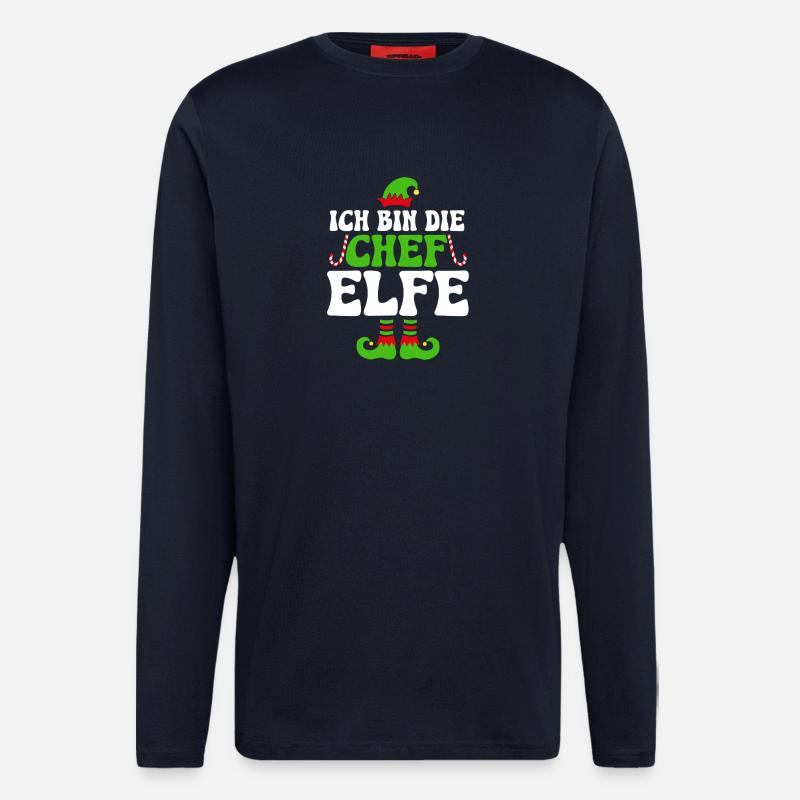 Ich Bin Die Chef Elfe - Longsleeve - made by SPREAD  - DARK NAVY