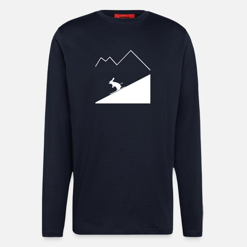 Rabbit Skier - Langarmshirt - made by SPREAD  - DARK NAVY