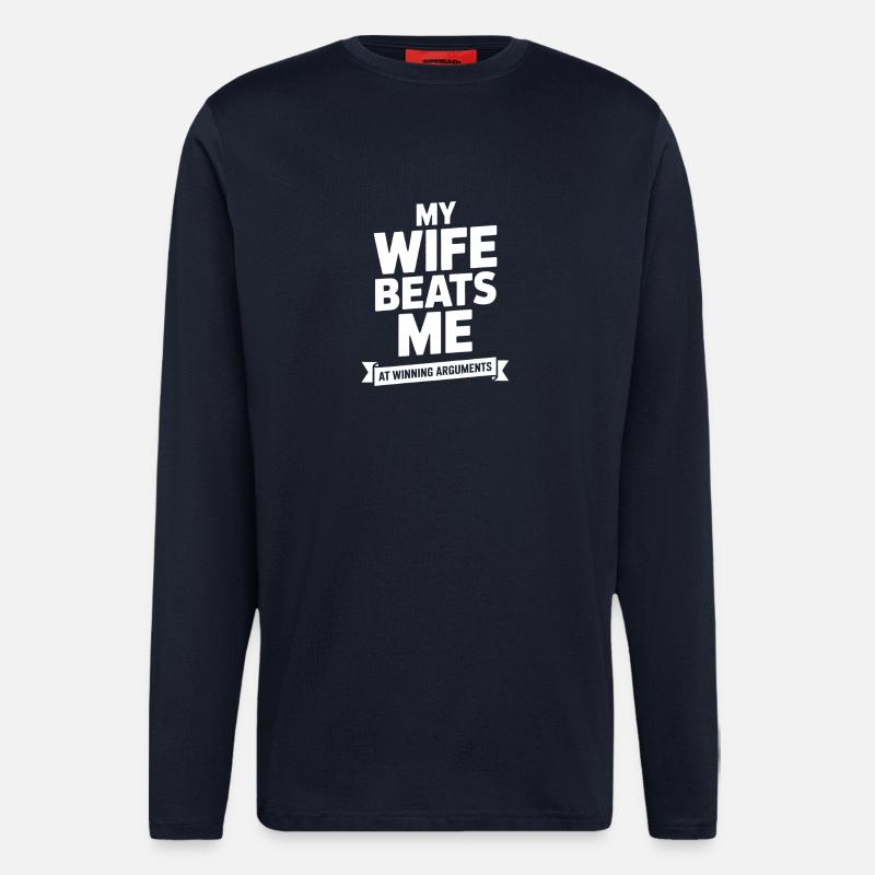 Winning Arguments Ribbon Tee - Longsleeve - made by SPREAD  - DARK NAVY