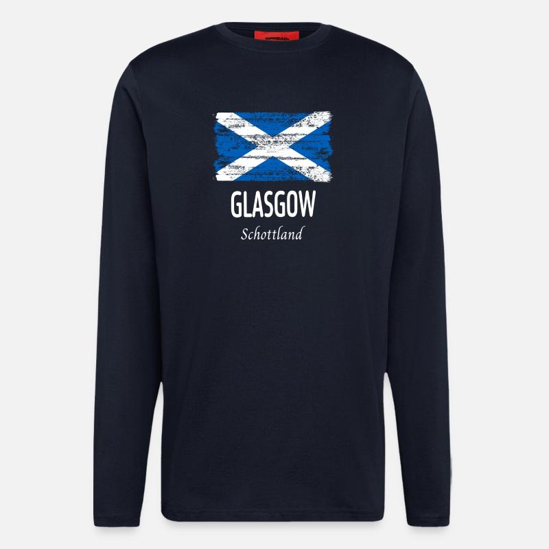 Glasgow - Langarmshirt - made by SPREAD  - DARK NAVY