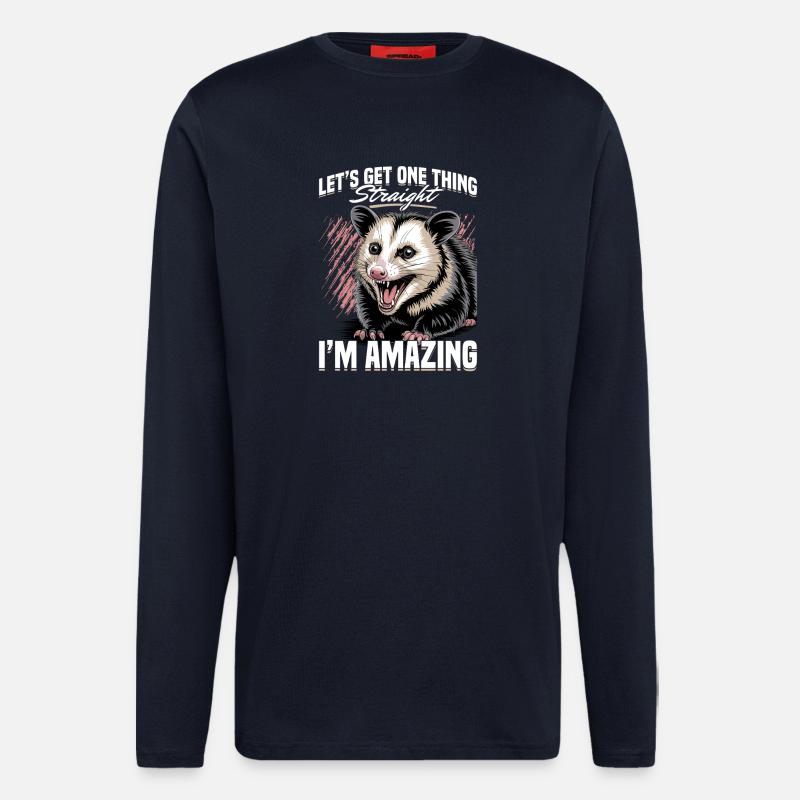 Funny Opossum - Langarmshirt - made by SPREAD  - DARK NAVY